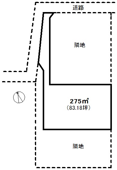 小山市横倉区画図